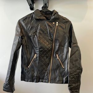 Girls faux leather jacket
